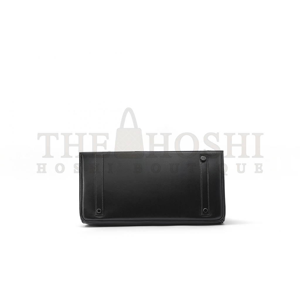 H**me5 BIRKIN 35 BOX LEATHER BLACK BAG H028698CK89 (35*25*18cm) Master Quality